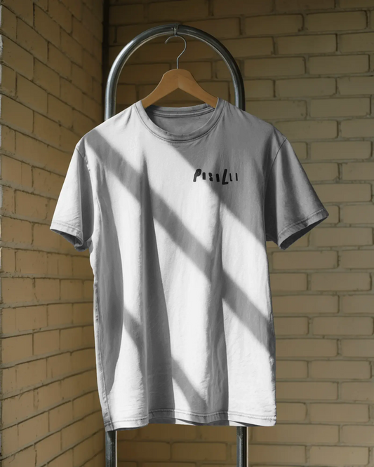 Pasalli Originals Heavy Organic Oversized T-Shirt mit Stick - White Shirtee