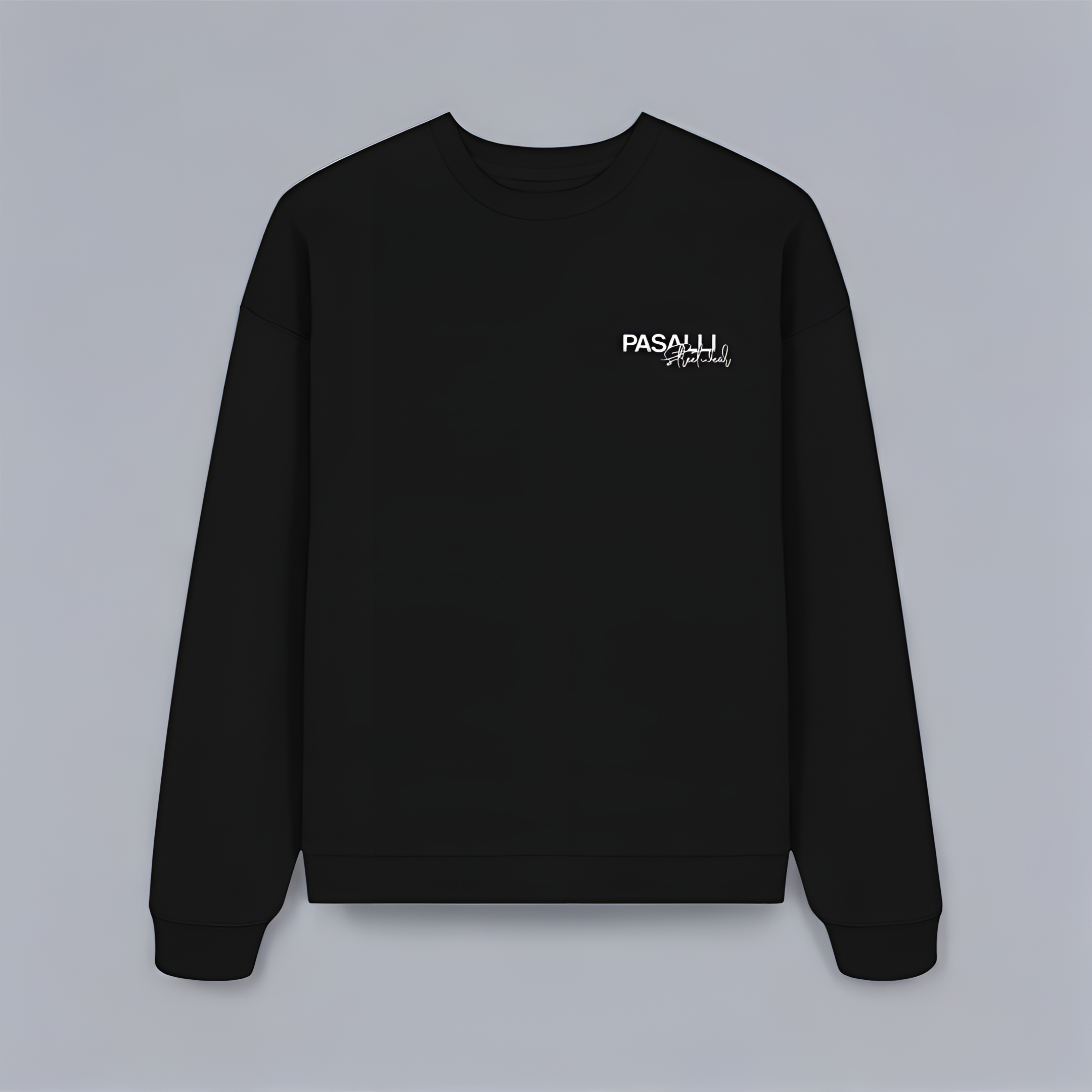 Pasalli Originals Oversized Premium Sweatshirt mit Stick - French Navy Shirtee