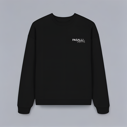 Pasalli Originals Oversized Premium Sweatshirt mit Stick - French Navy Shirtee
