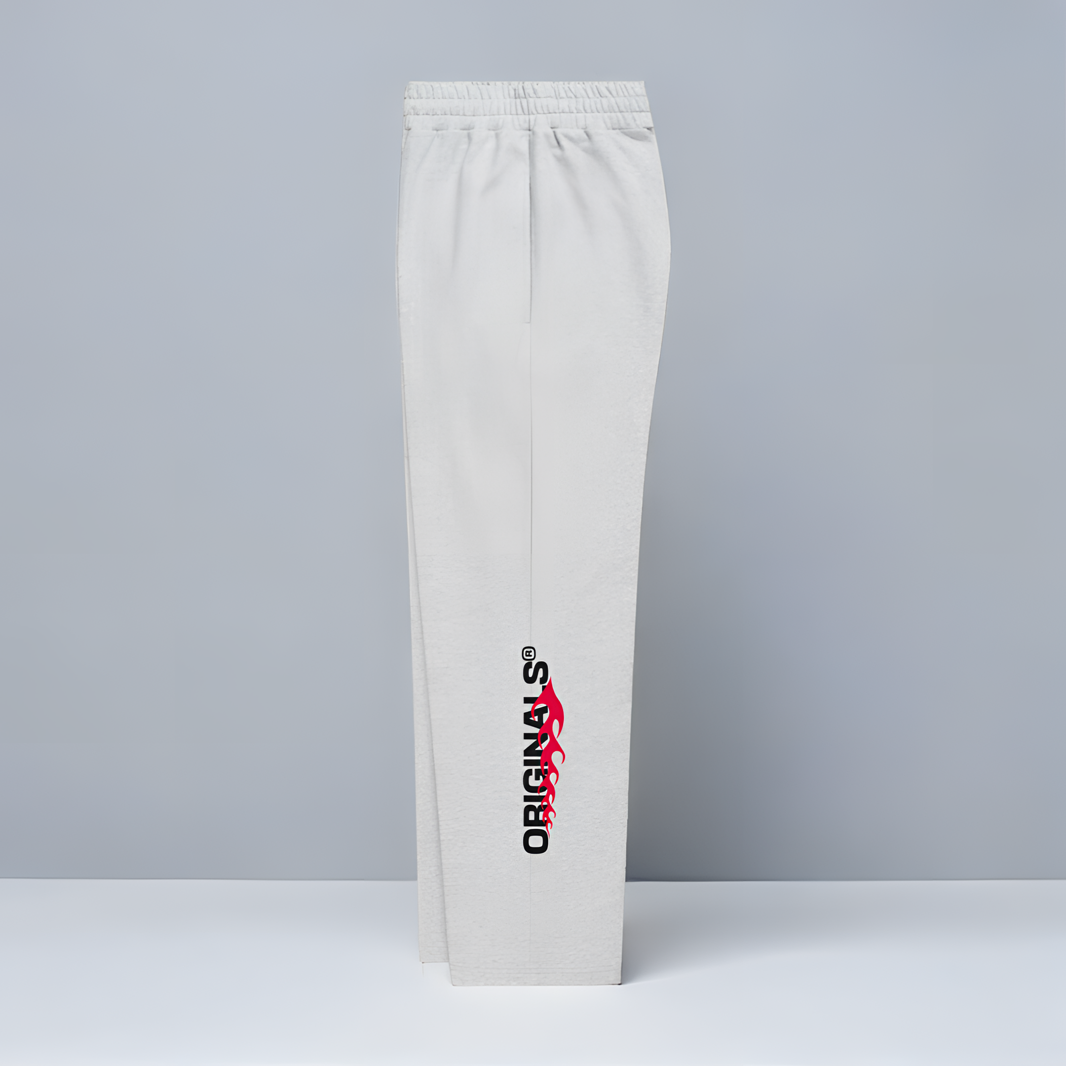 VACANCY Oversized Sweatpants - Front and Both Side Print - Heather Grey MarketPrint