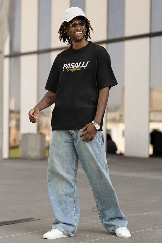 Pasalli Originals Heavy Oversized T-Shirt - Holiday Essential Black Shirtee